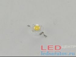 Эмиттер 1w, DC3,0V-DC3,2V, 350mA, 90Lm-95Lm, 1800k-2000k Epistar (WT-JJ 1S2, 0709)