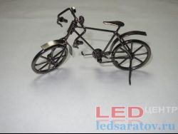 Фигурка металлическая велосипед темн.хром