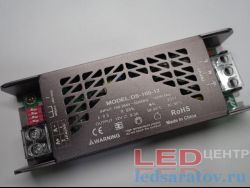 Блок питания плавный пуск, рег. дим, 100W, 8.3A, IP20, AC220V-DC12V, 155мм*55мм*30мм (DS-M100-12)