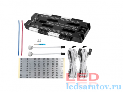 Контроллер для подсветки 32 ступеней, 3A*32, 12v-24v, 500w, черный (WD2032)