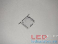 Заглушка торцевая  для профиля PXG-3535B-A, сквозная, серый LED-центр
