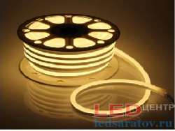 Светодиодная лента неон SMD 2835, IP65, 8мм*16мм, 2pin, 220V, 1*100м, нейтральный