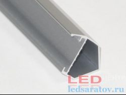 Профиль алюминиевый многоугловой LED1520 15мм*20мм*1м (цена за 1 метр)