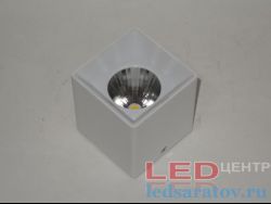 Квадратный накладной светильник Drum 10w, 80мм*80мм-В85мм, 4000k, AC220V, белый (LC-149-10)