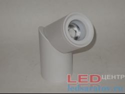 Цилиндрический накладной светильник Drum 10w, Ø70мм-В185мм, 4000k, AC220V, поворотный, белый (LC-3039)