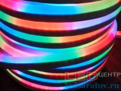 Светодиодная лента неон SMD 5050, IP65, 10мм*20мм, 4pin, 220V, 1*50м, RGB