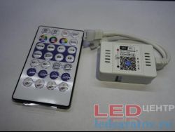 Контроллер 28KEY, DC12V-DC24V, 2048LED, 3 pin, RGB + RF пульт , Wi-Fi
