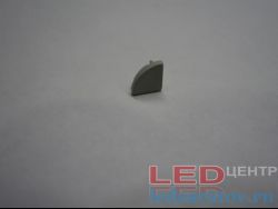 Заглушка торцевая  для профиля PXG08, глухая, серый LED-центр