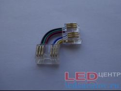 Соединитель светодиодной ленты COB 6pin, 12мм, угловой