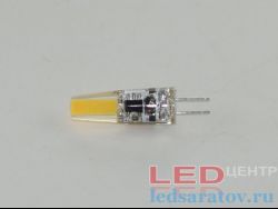 Лампа светодиодная G4-COB 3w, 3000k, AC-DC12V LED-центр